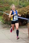 Holly Rush (TeamBath AC) 2nd in the Brampton to Carlisle 10 mile Road Race. Photo: David T. Hewitson/Sports for All Pics
